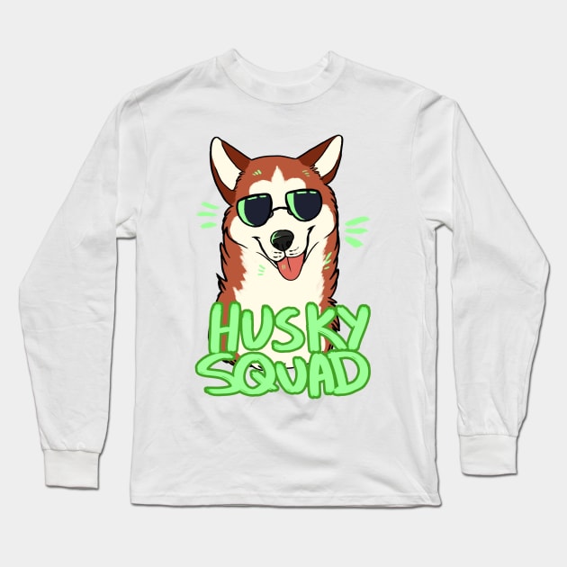 HUSKY SQUAD (red) Long Sleeve T-Shirt by mexicanine